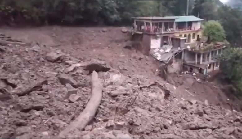Cloudburst causes massive destruction in Nandanagar of Chamoli district