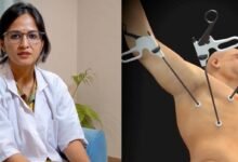 Indira Hospital removed a football-sized tumor from the chest without making a large incision.